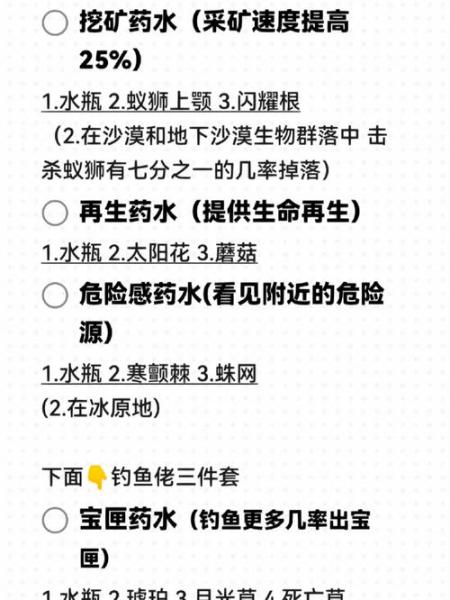 狩猎时刻药水怎么制作