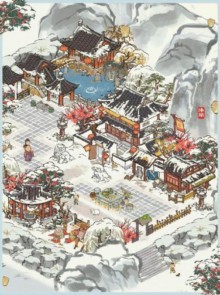 江南百景图秋去冬来雪满街怎么玩