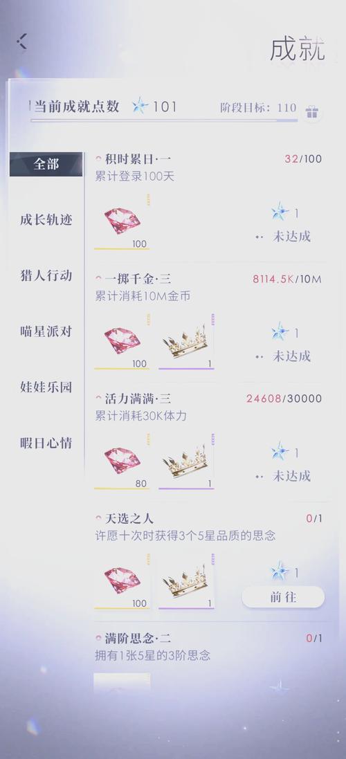恋与深空有哪些隐藏成就
