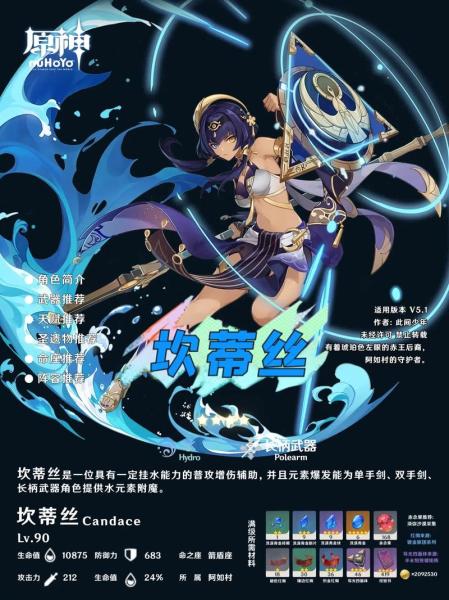 原神坎蒂丝圣遗物怎么搭配