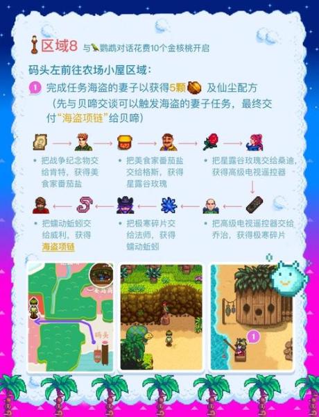 星露谷物语上姜岛第一天该干什么