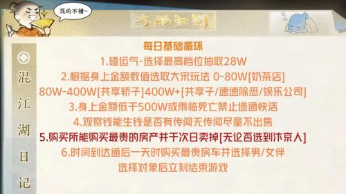 逆水寒手游混江湖隐藏结局怎么达成