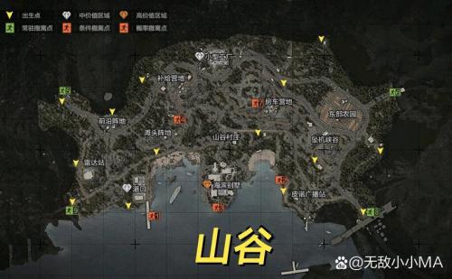 暗区突围山谷物资点有哪些