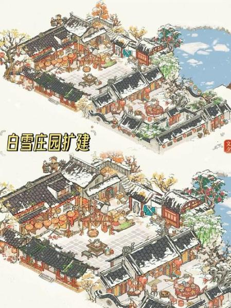 江南百景图白雪镇怎么布局