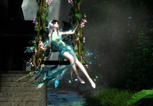 花手飞天人体滑板,逆水寒手游发布人形坐骑”