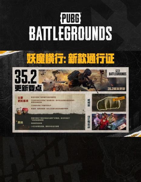 隐匿锋芒,奇袭制胜《PUBG》35.2版本更新
